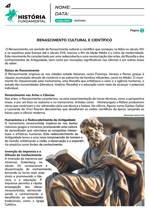 Atividades de história fundamental 2 de acordo com a BNCC em PDF para imprimir - do 6° ao 9° ano